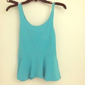 Light blue peplum